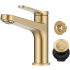 Kraus Indy™ Series KBF1411SFBB - Single Handle Bathroom Faucet in Spot-Free Brushed Brass with Pop Up Drain and Supply Lines