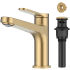 Kraus Indy™ Series KBF1411SFBB - Single Handle Bathroom Faucet in Spot-Free Brushed Brass with Pop Up Drain and Supply Lines