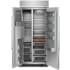 KitchenAid KBSD706MPS - 36 Inch Built-In Side by Side Refrigerator in Opened View