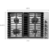 KitchenAid KCGD500GSS - 30 Inch Gas Downdraft Cooktop
