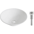 Kraus Elavo Series KCV143CH - 16" Single Ceramic Vessel Sink with 5 1/2" Depth