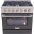 Kucht Professional KDF362LPCY - 36 Inch Freestanding Dual Fuel Range