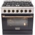 Kucht Professional KDF362LPKGOLD - 36 Inch Freestanding Dual Fuel Range