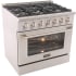 Kucht Professional KDF362LPS - 36 Inch Freestanding Dual Fuel Range