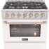 Kucht Professional KDF362LPW - 36 Inch Freestanding Dual Fuel Range