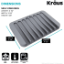 Kraus KDM05DG - Soap Drying Mat Dimension