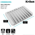 Kraus KDM05LG - Soap Drying Mat Dimension