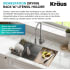 Kraus KDR3 - Workstation Kitchen Drying Dish Rack with Removable Utensil Holder