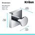 Kraus Ventus Series KEA17701CH - Dimensions