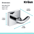 Kraus Ventus Series KEA17702CH - Dimensions