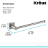 Kraus Ventus Series KEA17725BN - Dimensions