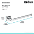 Kraus Ventus Series KEA17725CH - Dimensions