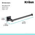 Kraus Ventus Series KEA17725MB - Dimensions