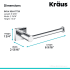 Kraus Ventus Series KEA17729CH - Dimensions