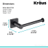 Kraus Ventus Series KEA17729MB - Dimensions