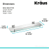 Kraus Ventus Series KEA17745BN - Dimensions