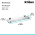 Kraus Ventus Series KEA17745CH - Dimensions