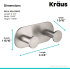 Kraus KEA18803BN - Dimensions