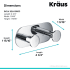 Kraus KEA18803CH - Dimensions