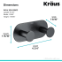 Kraus KEA18803MB - Dimensions