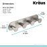 Kraus KEA18804BN - Dimensions
