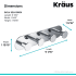 Kraus KEA18804CH - Dimensions