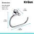 Kraus KEA18825CH - Dimensions
