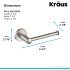 Kraus KEA18829BN - Dimensions