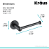 Kraus KEA18829MB - Dimensions