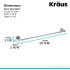 Kraus KEA18837CH - Dimensions