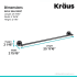 Kraus KEA18837MB - Dimensions
