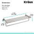 Kraus KEA18842BN - Dimensions