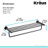 Kraus KEA18842MB - Dimensions