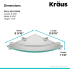 Kraus KEA18846BN - Dimensions