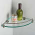 Kraus KEA18846BN - Elie™ Collection 8 Inch Glass Corner Bathroom Shelf
