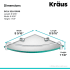 Kraus KEA18846CH - Dimensions