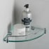 Kraus KEA18846CH - Elie™ Collection 8 Inch Glass Corner Bathroom Shelf