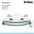 Kraus KEA18846MB - Dimensions