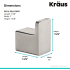 Kraus KEA19901BN - Dimensions