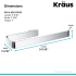 Kraus KEA19925CH - Dimensions