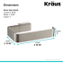 Kraus KEA19929BN - Dimensions
