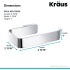 Kraus KEA19929CH - Dimensions