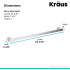Kraus KEA19937CH - Dimensions