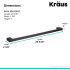 Kraus KEA19937MB - Dimensions