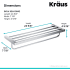 Kraus KEA19942CH - Dimensions