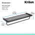 Kraus KEA19942MB - Dimensions