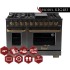 Kucht Professional Gemstone™ KEG483 - 48 Inch Freestanding Gas Range in Features View