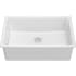 Kraus KFD130GWH - Turino 30 Inch Drop-In Undermount Fireclay Single Bowl Kitchen Sink with Thick Mounting Deck in Gloss White