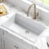 Kraus KFD130GWH - Fireclay 30 Inch Single Bowl Dual Mount Kitchen Sink Top Angle View