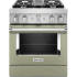 KitchenAid Commercial-Style KFDC500JAV - Commercial-Style 30 Inch Freestanding Dual Fuel Smart Range